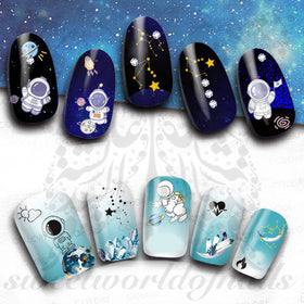 Astronaut Nail Art Space Stickers