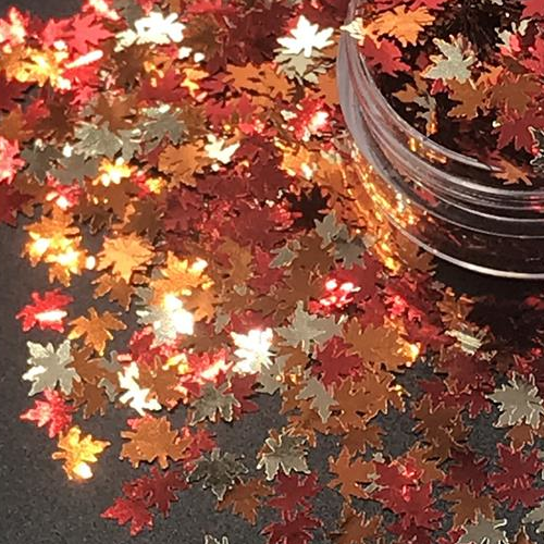 Autumn Nail Art 3D Maple Leaves Nail Decoration