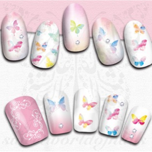 Spring Nail Art Butterflies Nail Stickers