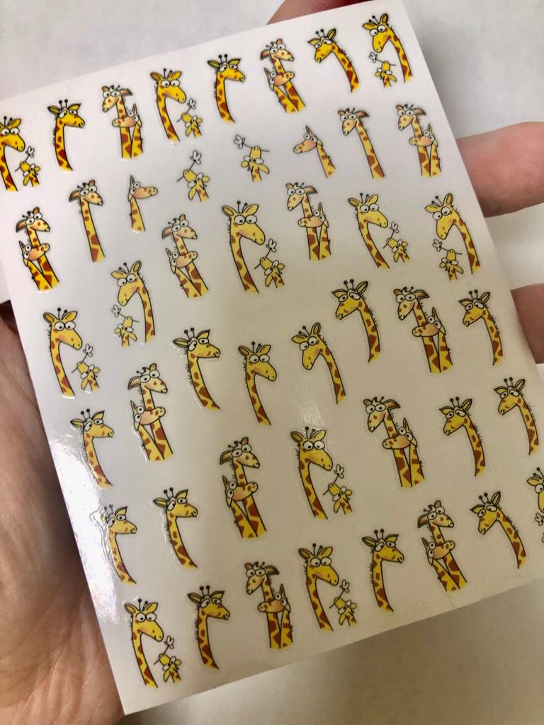 Giraffe Nails Cute Animal Nail Stickers