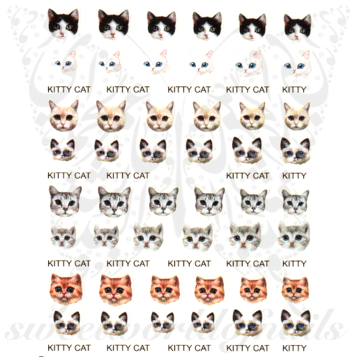 Cats Nail Art Stickers