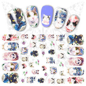 Cats Nail Art Stickers