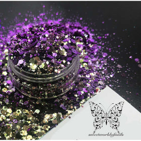 Chameleon Nail Art Hexagon Glitter