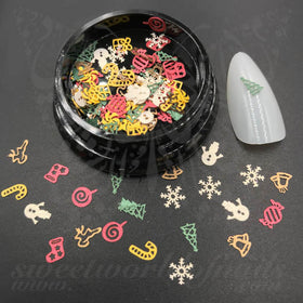 3D Christmas Nail Art Decoration Mix