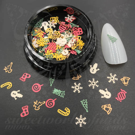 3D Christmas Nail Art Decoration Mix