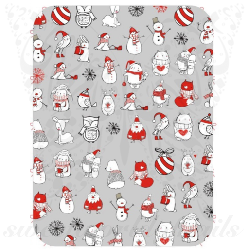 Christmas Nails Snowman Nail Stickers