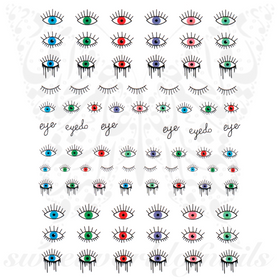 Evil Eye Nail Art Nail Stickers