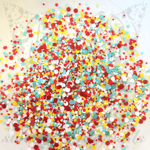 Colorful Round Nail Art Confetti Glitter