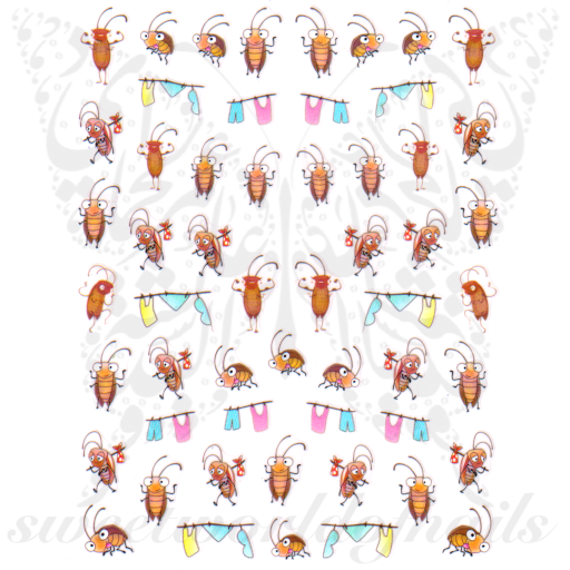 Cute Bugs Nail Art Stickers