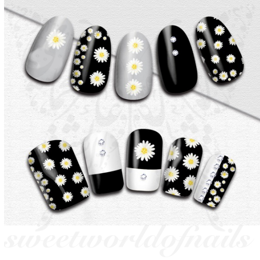 Daisy Nail Art Spring Summer Flower Stickers