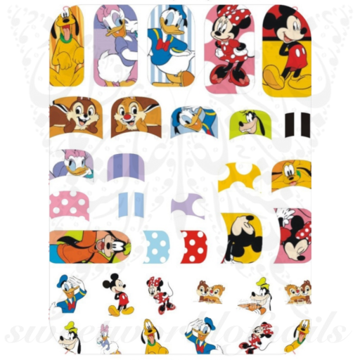 Minnie Mickey Nail Art Stickers