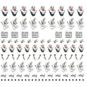 Frozen Olaf Snowman Do You Want to build a snowman Nail Art Water Decals