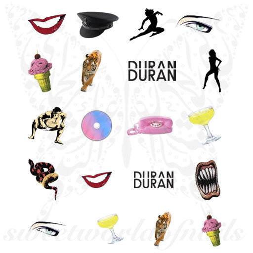 Duran Duran Paper Gods Nail Art Water Decals