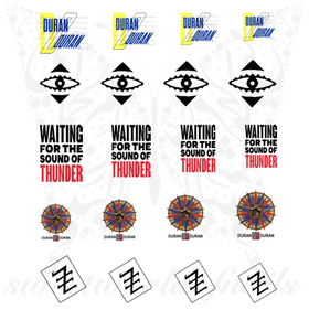 Duran Duran Nail Art Water Decals