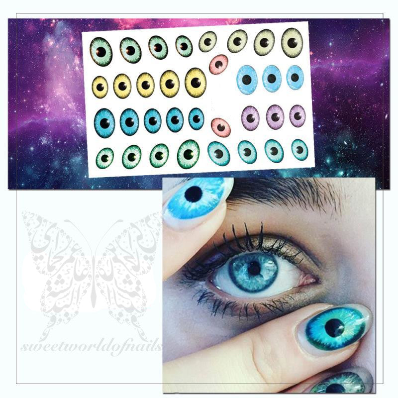 Eye Pupil Nail Art Stickers
