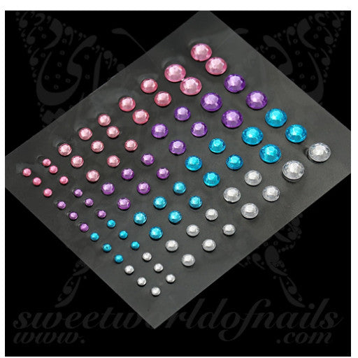 Adhesive Nail Face body Pearls rhinestones Crystals