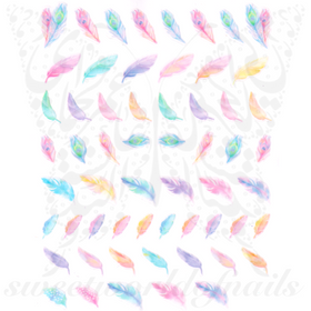 Feathers Nail Art Stickers