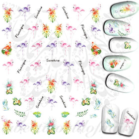 Flamingo Nail Art Stickers