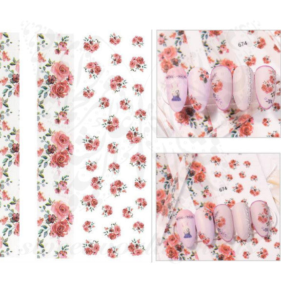 Flower Nail Art Stickers