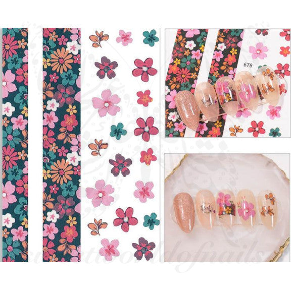 Flower Nail Art Stickers