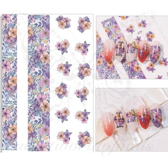 Flower Nail Art Stickers