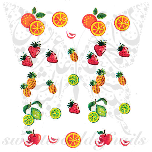 Fruits Nail Art Water Decals