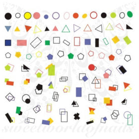 Geometric Nail Art Shapes Water Decals