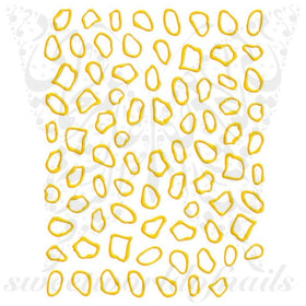 Gold Frame Nail Art Nail Stickers