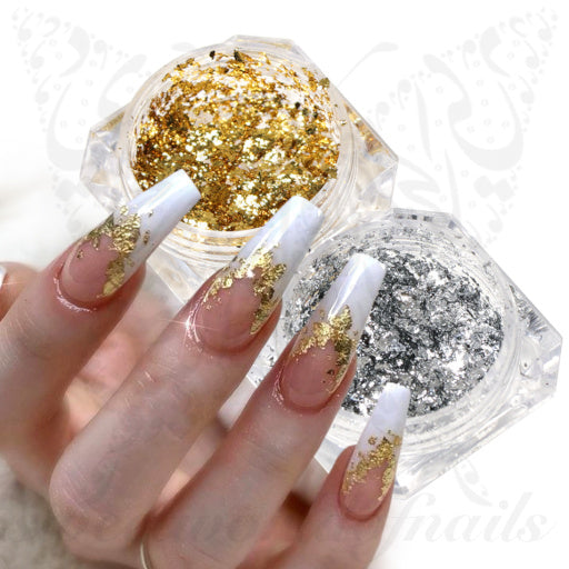 Gold Silver Glitter Sequin Nail Art glitter Flakes