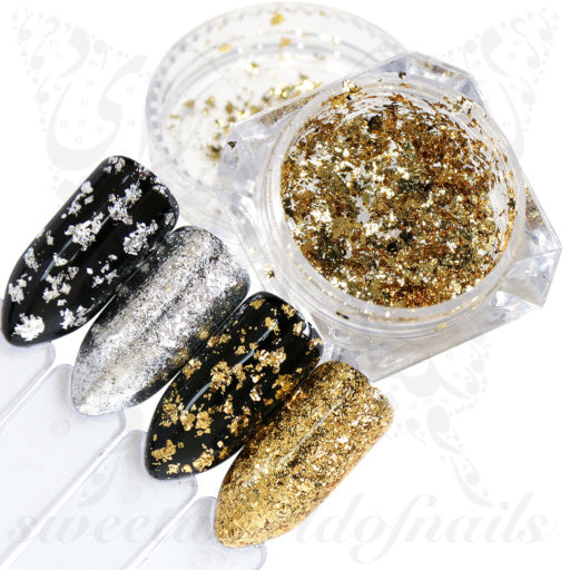 Gold Silver Glitter Sequin Nail Art glitter Flakes