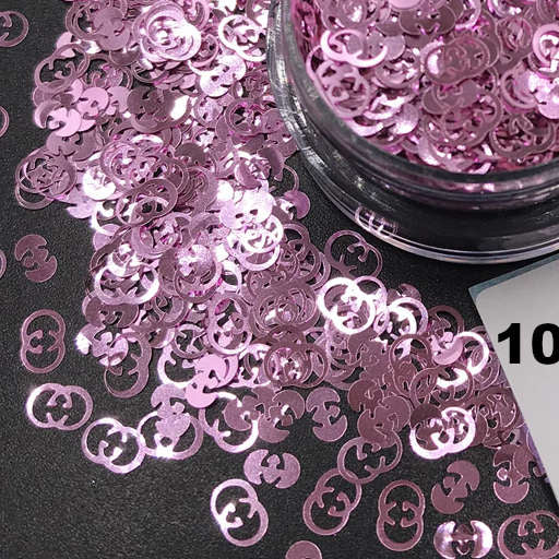 Gucci Nail Art Glitter Confetti Nail Decoration