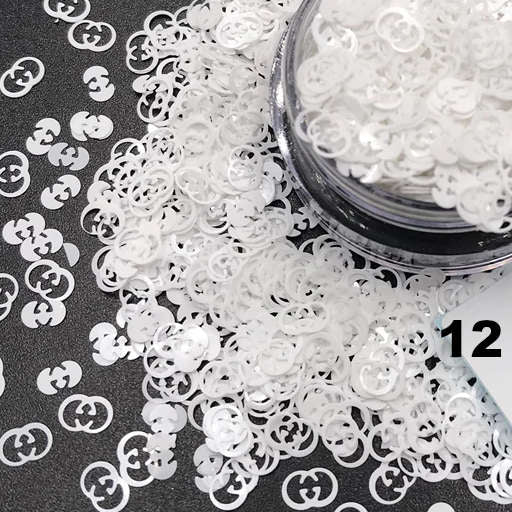 Gucci Nail Art Glitter Confetti Nail Decoration