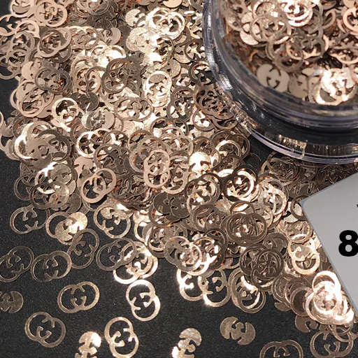 Gucci Nail Art Glitter Confetti Nail Decoration