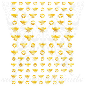 Gucci Bee Gold Nail Stickers