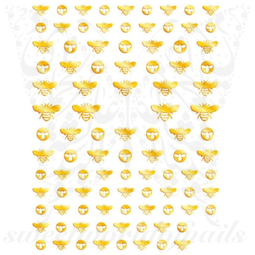 Gucci Bee Gold Nail Stickers