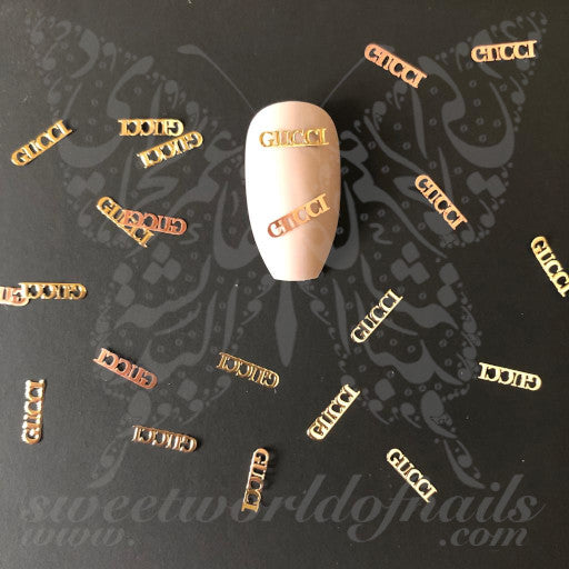 Luxe Nails Gold Copper Thin Metallic Nail Charms