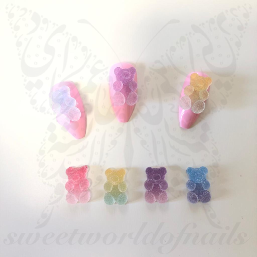 Candy Gummy Bear Resin 3D Nail Art