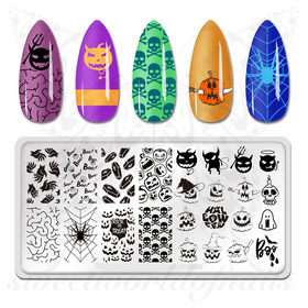 Halloween Nail Art Stamping Plate