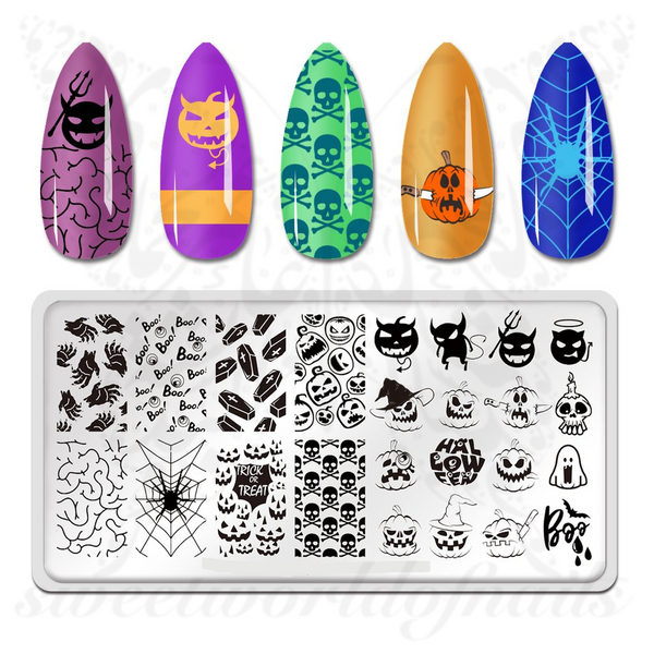 Halloween Nail Art Stamping Plate