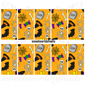 Halloween Nail Art Nail Art Full Wraps Water Slides