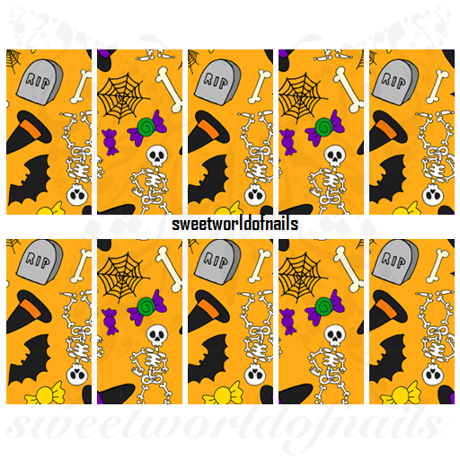Halloween Nail Art Nail Art Full Wraps Water Slides