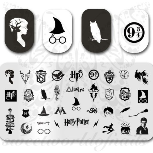 Harry Potter Nail Art Stamping Plate