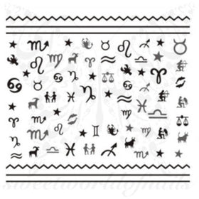 Horoscope Signs Nail Art Water Decals