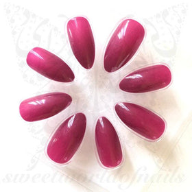 Wine False Fake Nails Falsies / 24 Nails