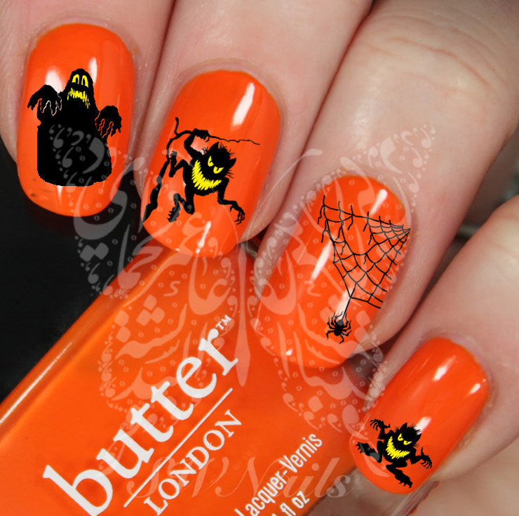 Halloween Nail Art Scary Nail Water Decals
