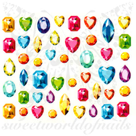 Jewels Nail Water Decals