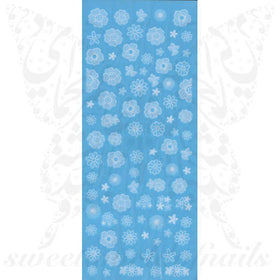 Lace Nail Art White Flowers Nail Water Decals