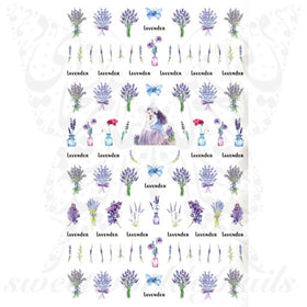 Lavender Nail Art Stickers