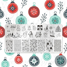 Christmas Nail Art Stamping Plate