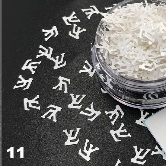 Louis Vuitton Nail Art Glitter Confetti Nail Decoration